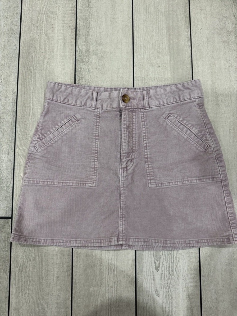 American Eagle Outfitters Lavender Corduroy Mini Skirt